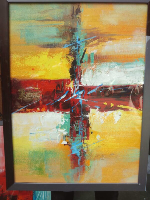 Yellow And Gold Abstract