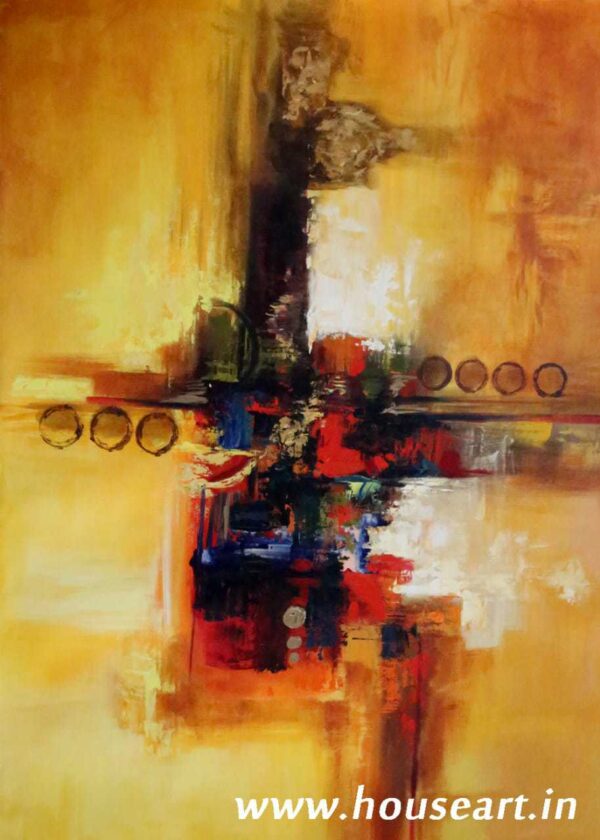 Yellow And Gold Abstract - Image 3